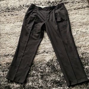 Printed Black Dress Pants